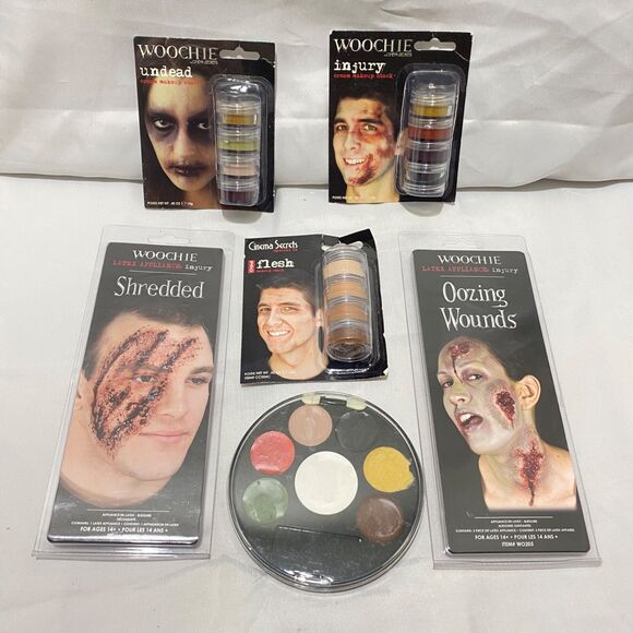 Lot of Halloween Costume Horror Makeup Face Paint Supplies Assorted Brands - Picture 2 of 14